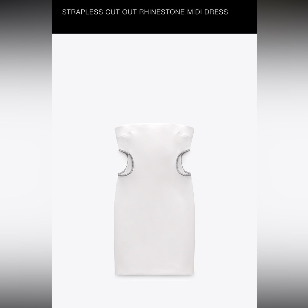 Zara strapless dress